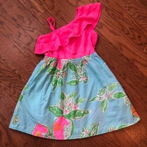 Lily Pulitzer RUNA ONE SHOULDER DRESS Size S (4-5)